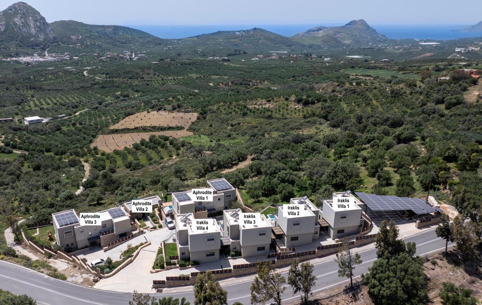 Asomatoi Porti Villas Aphrodite מראה חיצוני תמונה